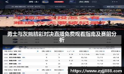 勇士与灰熊精彩对决直播免费观看指南及赛前分析